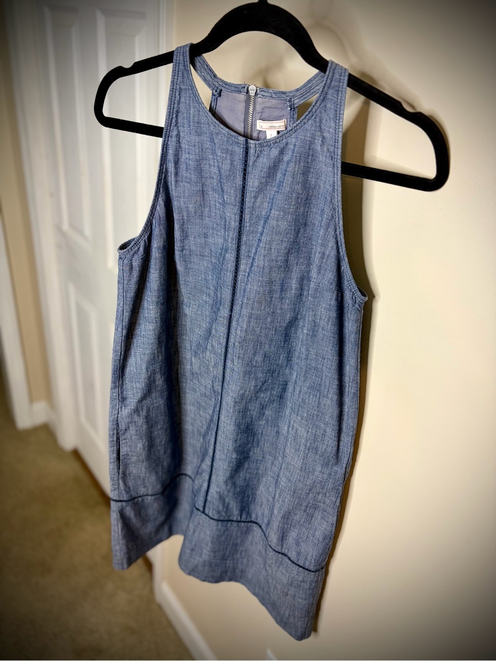 Gap Chambray Sleeveless Chambray Shift Dress #1346